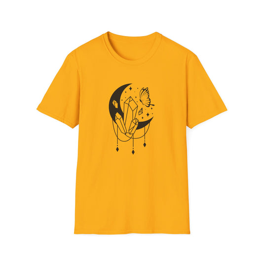 Moon and Crystals Butterfly T-Shirt