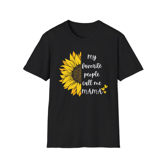 'My Favorite People Call Me Mama' Sunflower T-Shirt